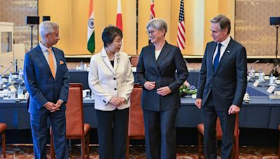Quad foreign ministers meet in Tokyo for talks on maritime security, cyber