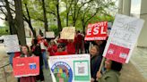 Stamford English Learner teachers rally against plan to restructure department