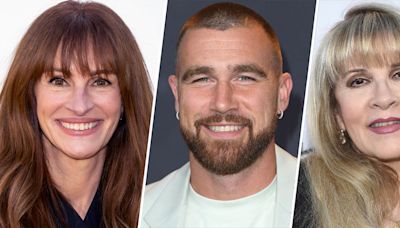 Travis Kelce fanboys over meeting Julia Roberts and Stevie Nicks at 'Eras Tour'