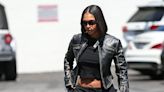 Lori Harvey Gives Modern "Charlie's Angels" Vibes in a Leather Jacket and Baggy Pants