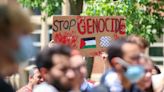 Over 100 students rally for May Day, Palestinian liberation on South Oval