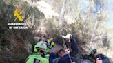 Rescate de una persona que se precipitó en una cascada de Letur