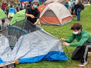 Pro-Palestinian protest encampments spring up at the University of Vermont, Middlebury College