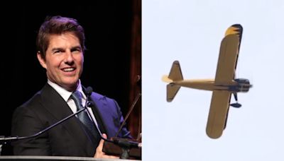 Tom Cruise fica pendurado em lateral de avião para cena de 'Missão Impossível 8'; veja fotos