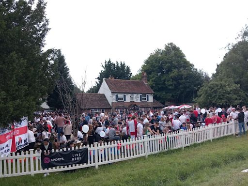 Supporting the lads - Thousands of people visit pub near Wycombe for Euro 2024 final