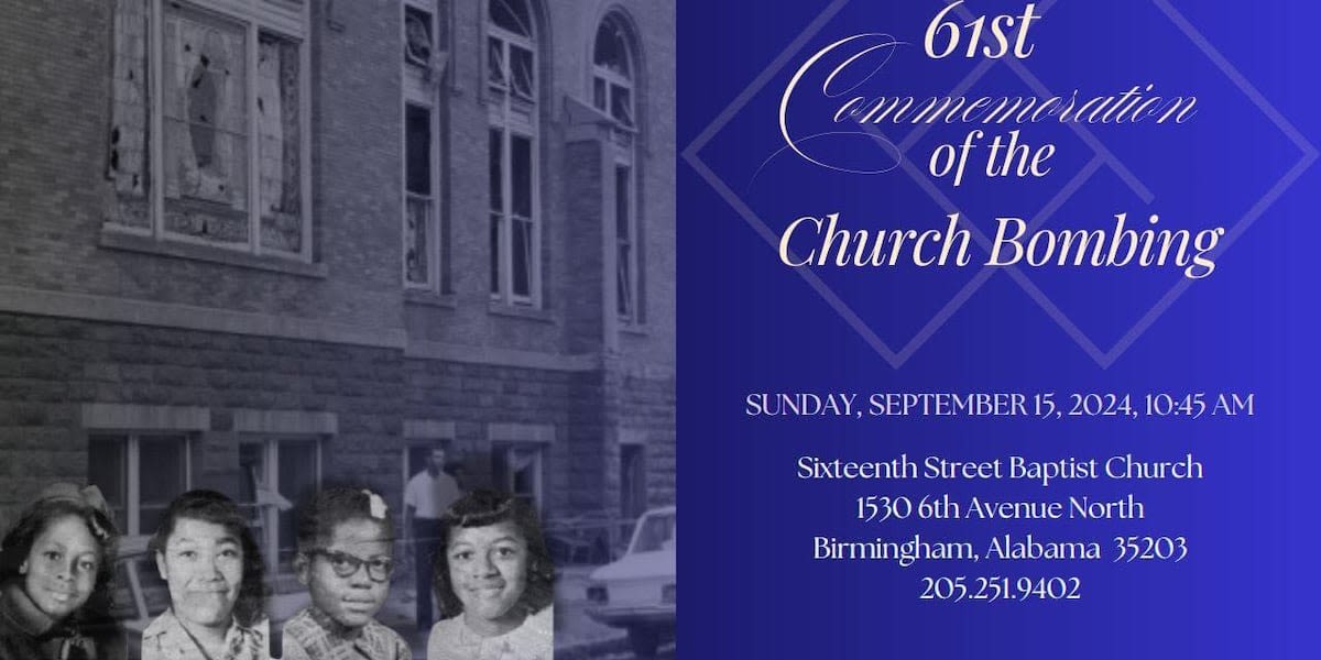 Birmingham church holds commemoration to honor victims of 1963 church bombing