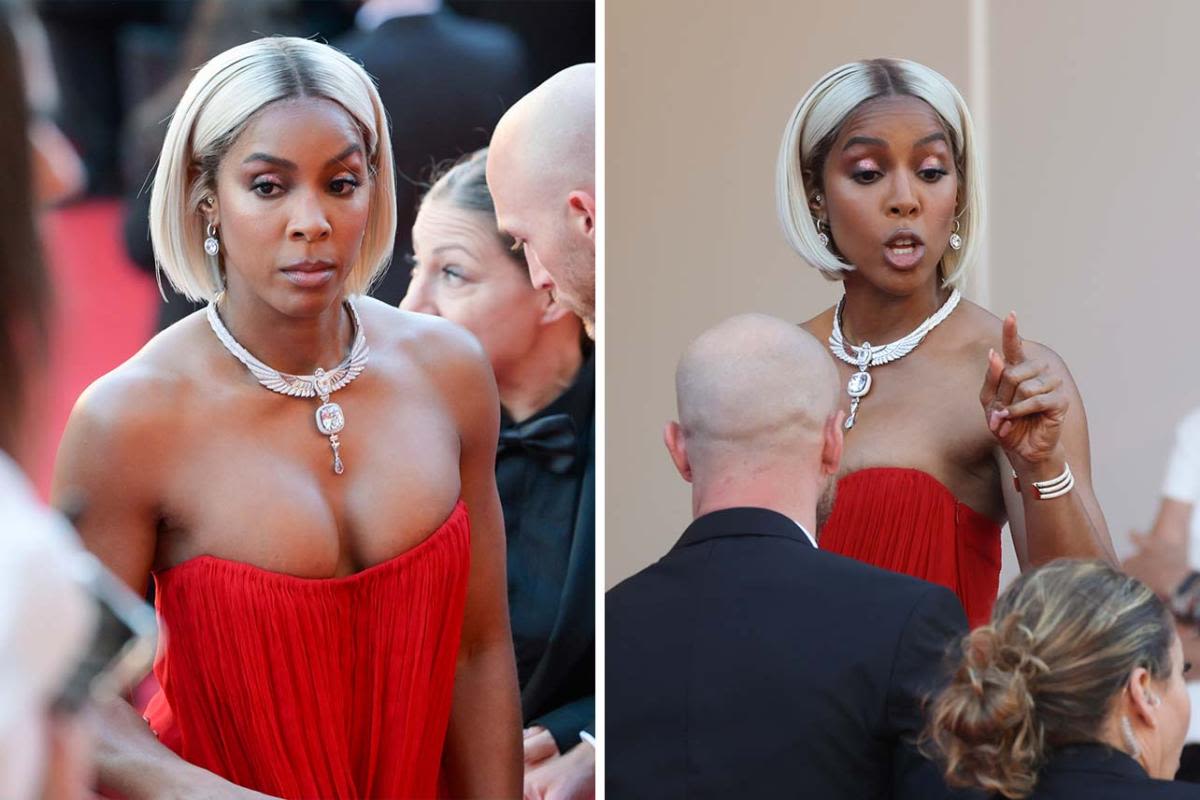 Kelly Rowland appears to admonish Cannes Film Festival ushers on red carpet: "Don't talk to me like that"