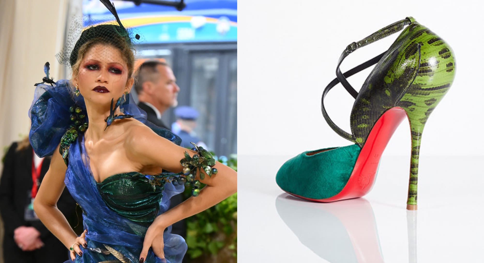 Zendaya Wears Christian Louboutin for Margiela Tabi Heels for Met Gala 2024 Red Carpet