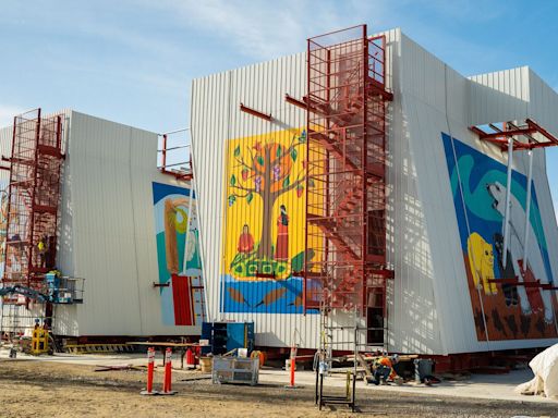 Gordie Howe Bridge tower murals find new homes as construction nears completion