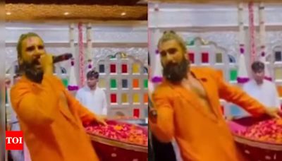 Ranveer Singh sets the stage on fire singing 'My Name Is Lakhan...s Haldi ceremony - WATCH | Hindi Movie News - Times of India