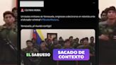 El video en donde militares venezolanos se declaran en rebeldía es del 2017