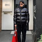 MRDONG韓國男裝代購亮面潮流高品質立領連帽蓬松面包棉服夾克外套-木初伽野