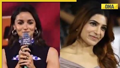 Watch: Samantha Ruth Prabhu holds back tears as Alia Bhatt calls her 'hero in man's world', sings Oo Antava for her