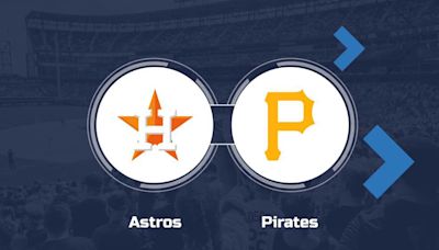 Astros vs. Pirates Prediction & Game Info - July 31