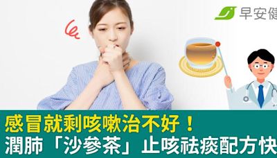 感冒就剩咳嗽治不好！潤肺「沙參茶」止咳祛痰配方快收