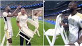 Why Real Madrid players celebrate huge victories with white chair