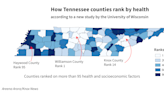 What makes Knox County among the healthiest in Tennessee?