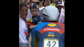 Tour de France cyclist Julien Bernard fined for kissing wife and son