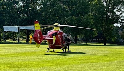 Live updates as air ambulance lands on Stoke-on-Trent cricket pitch