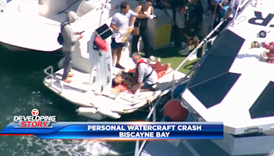 MDFR respond to watercraft collision in Biscayne Bay - WSVN 7News | Miami News, Weather, Sports | Fort Lauderdale