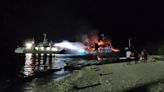 Philippines passenger ferry ablaze close to shore after fire kills at least 29 onboard