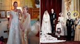 Bridesmaid’s dress from late Queen’s wedding and once worn by Kate Moss up for auction