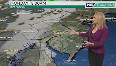 Dry start to the weekend in the Philadelphia area with showers returning on Mother's Day