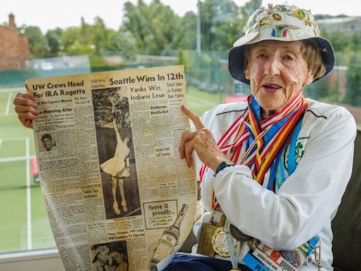 91-year-old Irish tennis player is still going strong as a coach and over-85s champion