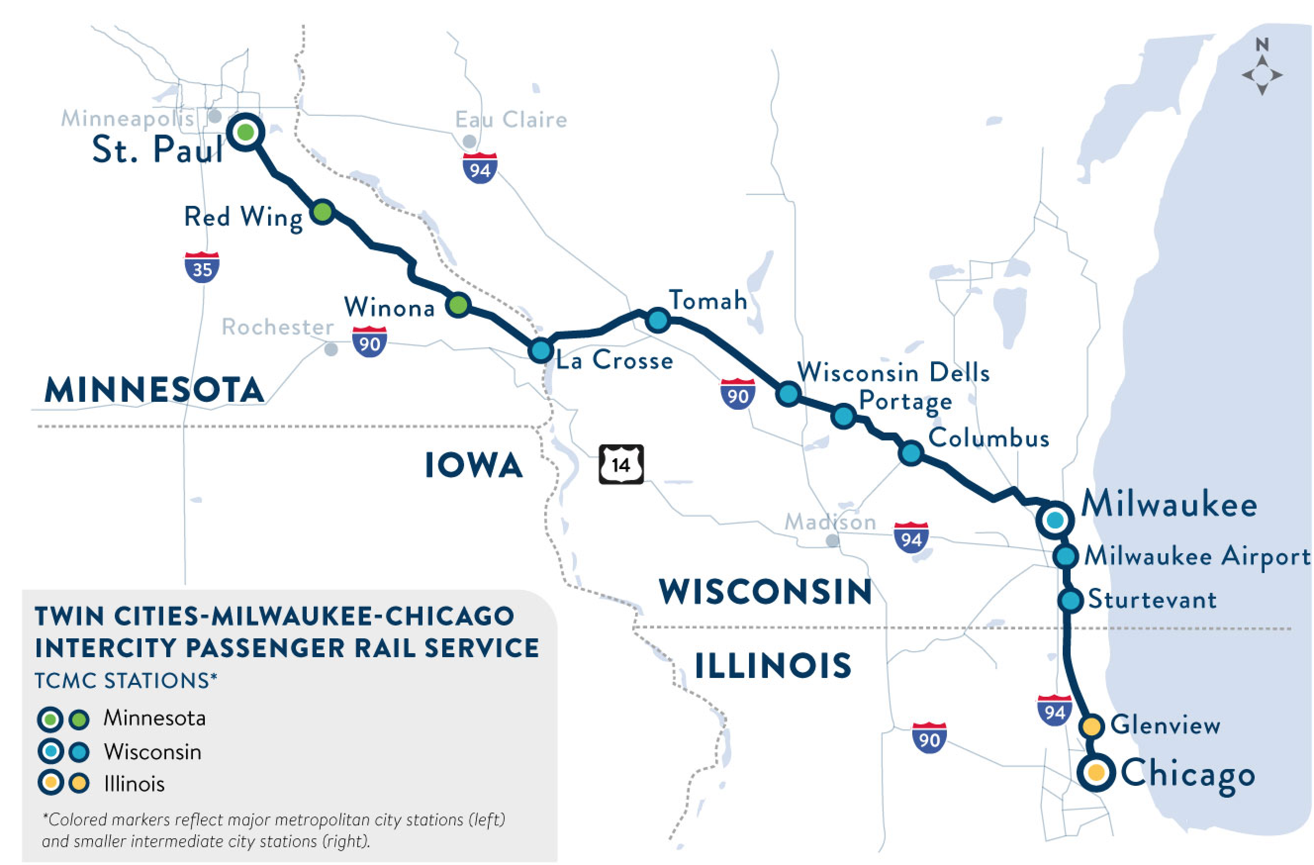 New Amtrak line connecting Milwaukee to Twin Cities starts Tuesday