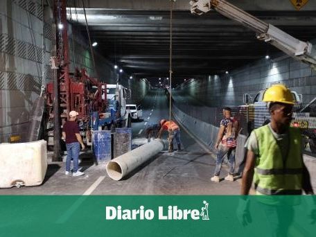 Obras Públicas construye filtrantes en paso a desnivel de la 27 de Febrero con Núñez de Cáceres