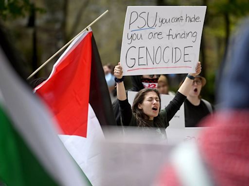 Pro-Palestine protesters demand Penn State divest from Israel amid national trend