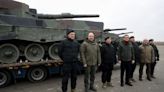 Ukraine's Prime Minister posts photos of first Leopard tanks in Ukraine