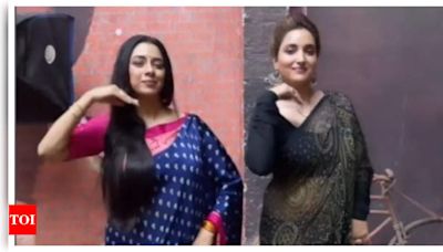 Anupamaa fame Rupali Ganguly meets Aai Kuthe Kaay Karte actress Rupali Bhosale for a trending dance reel; netizen say 'Rupali Square Ka Tadka' - Times of India