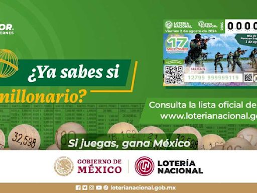 Lotería Nacional: Resultados del Sorteo Superior 2816 del 2 de agosto de 2024