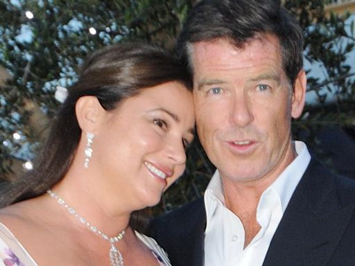 Pierce Brosnan's bride Keely's rarely-seen second wedding dress unearthed