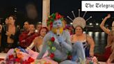 ‘Papa Smurf’ and flaming pianos – strangest moments of Paris Olympics opening ceremony