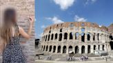 Swiss tourist filmed carving her initials in Rome’s Colosseum