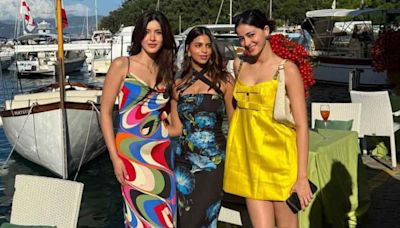 Shanaya Kapoor, Suhana Khan and Ananya Panday explore Italian pier; photos inside