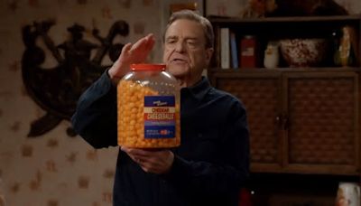 Exclusive The Conners Clip Shows John Goodman Celebrating Cheeseball Day