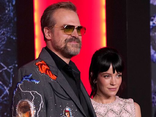 Lily Allen & David Harbour Squash Divorce Rumors With This Rare Red Carpet Moment