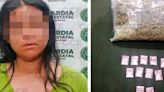 Cae presunta vendedora de metanfetaminas, marihuana y cocaína