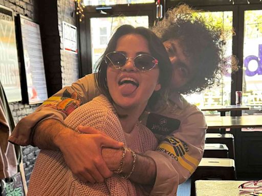 Selena Gomez Makes a Silly Face as She Cuddles Up to Boyfriend Benny Blanco in Sweet New Photo