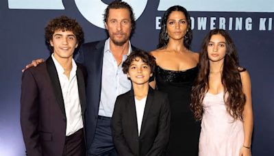 Matthew McConaughey and Wife Camila Alves Make Rare Red Carpet Appearance with Their 3 Kids