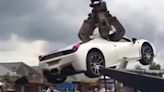 Ferrari 458 Spider Crushed By Police