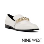 NINE WEST ONXE 方頭樂福鞋-奶油白