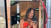 Lady in Red! Diane von Furstenberg Wows in High Cut Swimsuit: 'Selfie at 75'