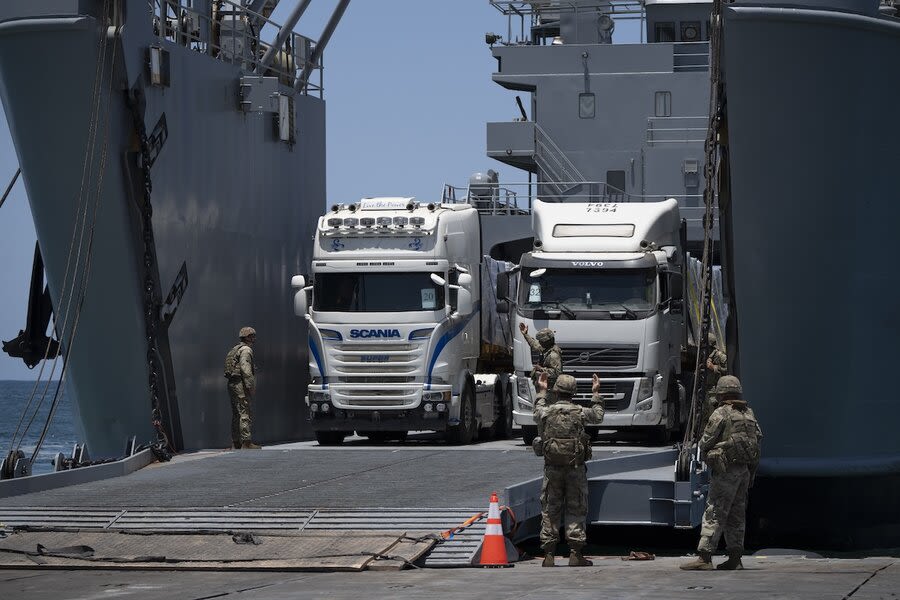 A first look inside the US $230 million pier delivering aid to the Gaza coast