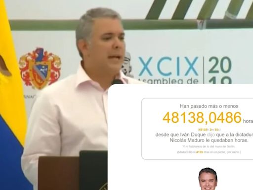 Las redes sociales no perdonaron a Iván Duque: le siguen contando las horas que le queda a la dictadura de Nicolás Maduro