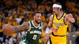 Milwaukee Bucks’ Damian Lillard out for Game 4 at Indiana Pacers