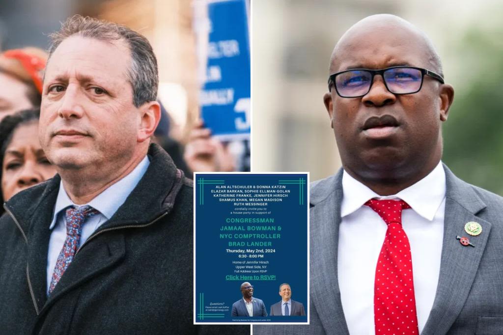 Brad Lander ripped as ‘Jew hater’ for joint fundraiser with ‘Squad’ member Rep. Jamaal Bowman at Columbia prof’s home